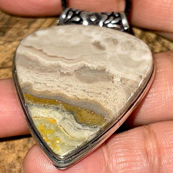 Beautiful Gray & Yellow Bumblebee Jasper 2 1/4” - Picture 6 of 17